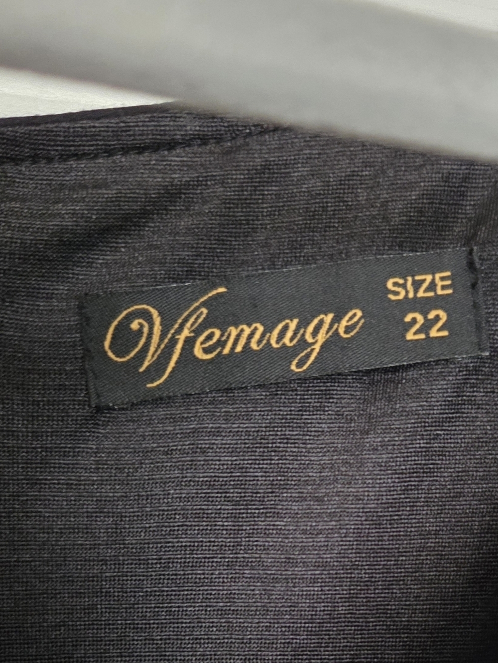 Vfemage Black and Beige Colorblock Dress - Picture 5 of 10